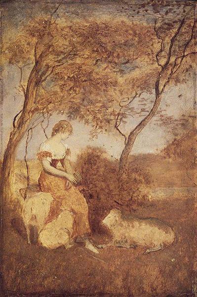 Albert Pinkham Ryder The Shepherdess France oil painting art